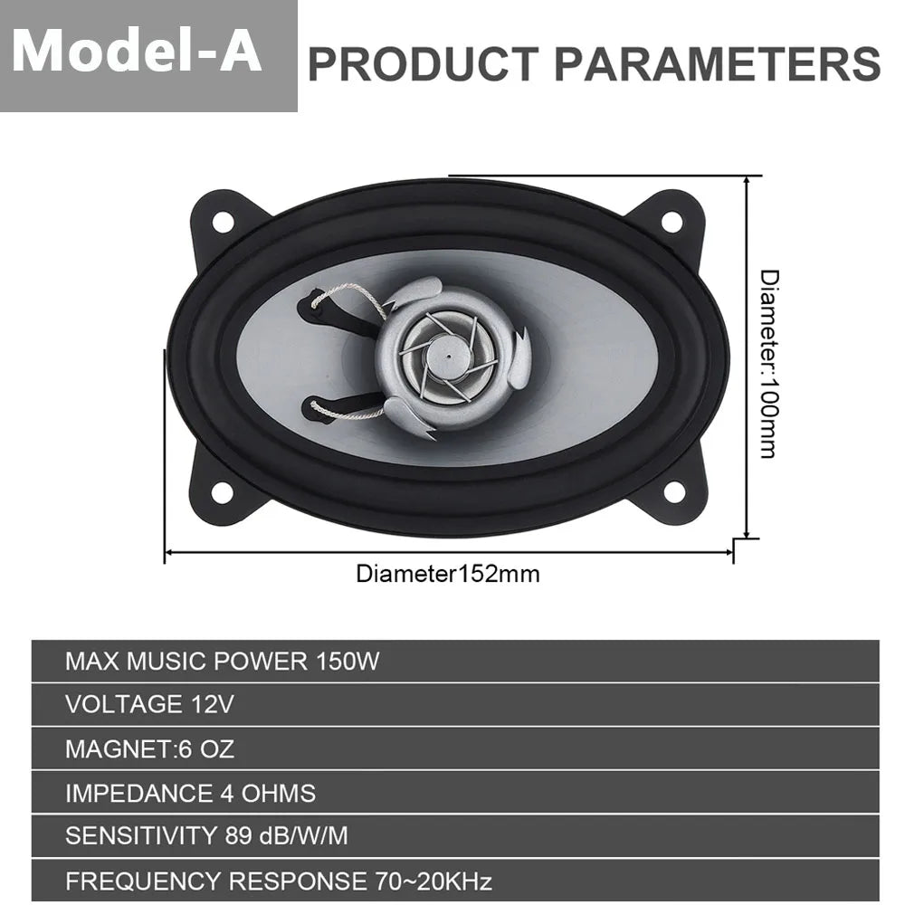 Altifalantes 4 x 6 Polegadas – 150W / 280W