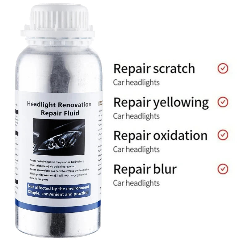 Kit de Polimento de Faróis de Carro 100ML