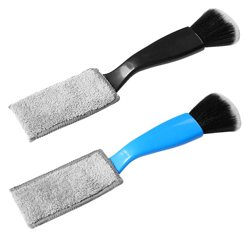 Car Interior Cleaning Brush Air Conditioner Cleaning Tools Air Outlet Dust Removal Soft Brush Double-ended Auto Duster Cleaner