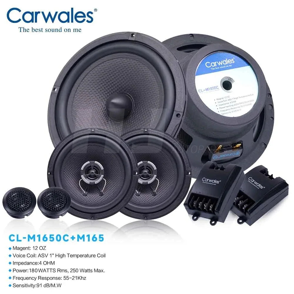 Kit de Altifalantes Coaxiais 2 vias de 6.5 Polegadas