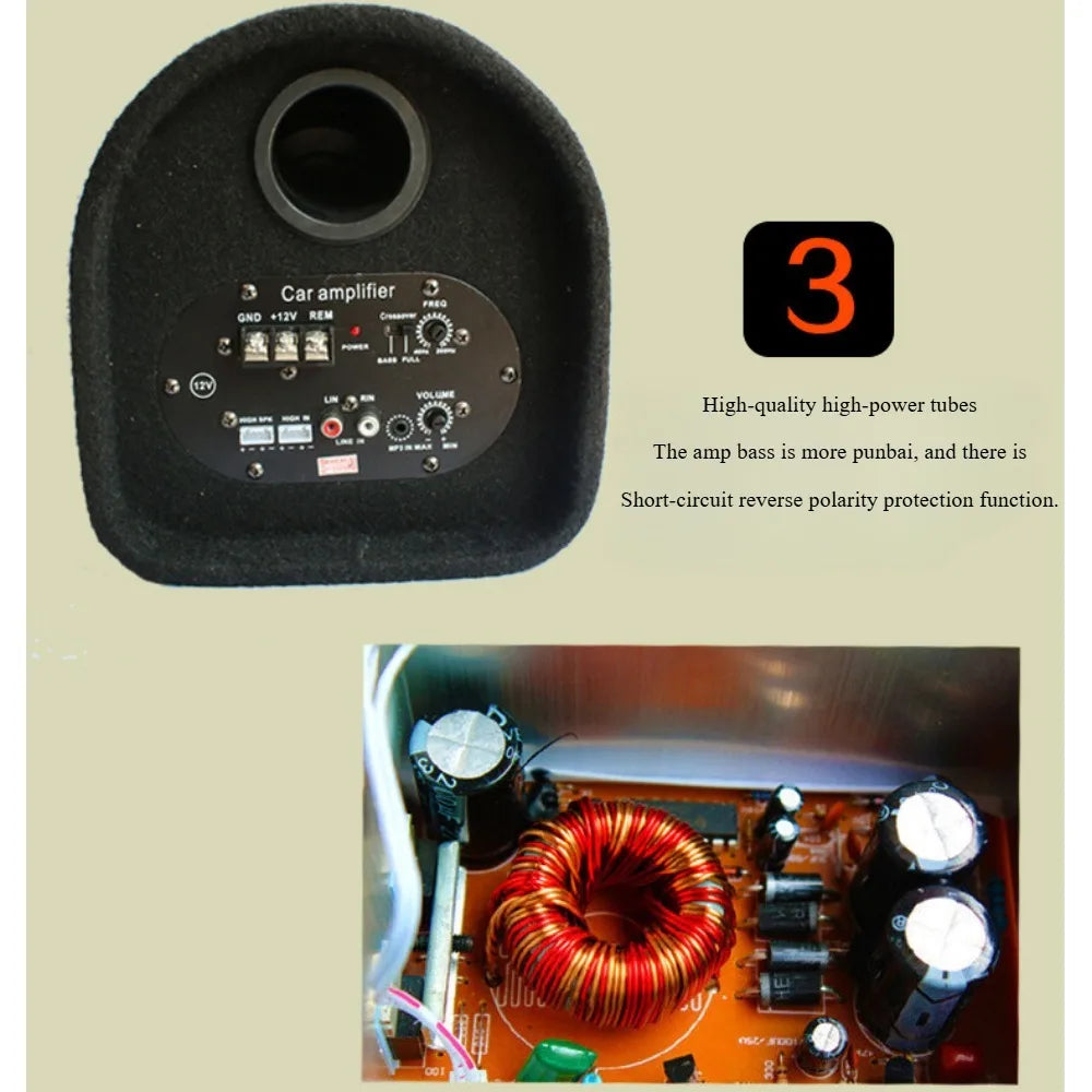 Subwoofer de 10 Polegadas para Carro com Amplificador